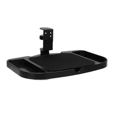 Imagem de Diydeg Clip No Mouse Pad, Ajustável Sob a Mesa 360 ° Rotating Tray Rest Extension Attachment, Braçadeira na Plataforma do Suporte do Mouse Pad para Casa, Escritório para Economizar