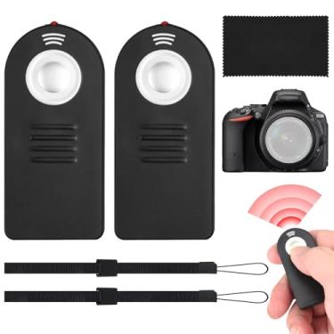 Imagem de Camkix Controle remoto de obturador infravermelho sem fio – compatível com câmeras Nikon e Canon (DF, D5, D610, D750, D810, D5300, D7200 e EOS 5D Mark IV, 5DS, 6D, 77D, 100D, 750D, 1300D, 10X Mark II)