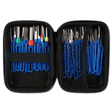 Imagem de WhSunVo Kit de ferramentas de remoção de pino de terminal de 41 peças, ferramenta extratora de pinos de aço inoxidável, ferramenta de liberação de pino de conector de fio elétrico reutilizável com