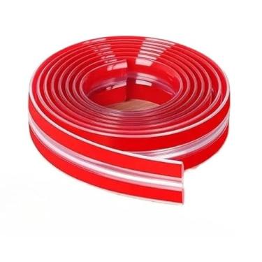 Imagem de Protetor de borda de quina de canto de mesa moveis de silicone fita transparente com 1, 2 ou 4 metros auto colante (5 METROS INTEIRO)