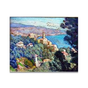 Imagem de Ângulo de visãoThéo van Rysselberghe: Impressão em tela neoimpressionista belga chave 50 x 65 cm sem moldura