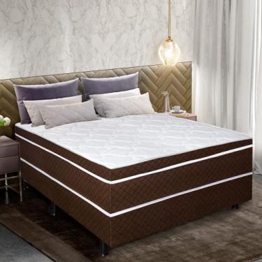 Imagem de Cama Box Conjugada Casal Unibox Aiam Girassol Premium 138x188x66cm, Br