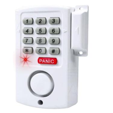 Imagem de Kit Alarme Residencial Comercial Sem Fio Com Senha Sistema Protecao Numerico Com Botao Panico Sensor