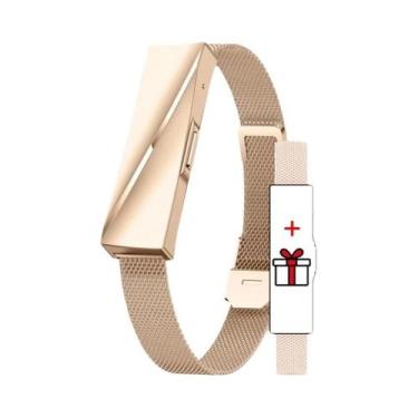 Imagem de Pulseira Inteligente De Luxo Feminina Com Monitor De Frequência Cardía