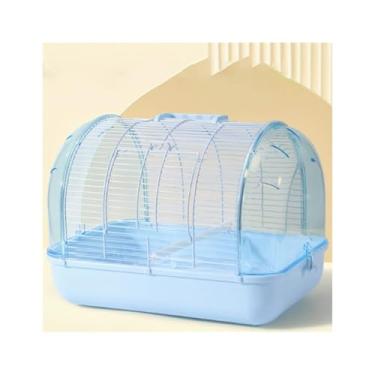 Imagem de Gaiola de pássaro gaiola de pássaro papagaio especial para animais de estimação acrílico ninho de pássaro (azul claro)