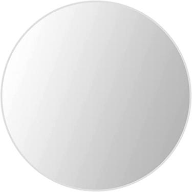 Imagem de Espelho de parede Espelho de parede Espelhos de banheiro Espelho redondo preto grande, espelho circular, espelho de banheiro com moldura de metal, para entrada da sala de estar (tamanho: 50 cm, cor