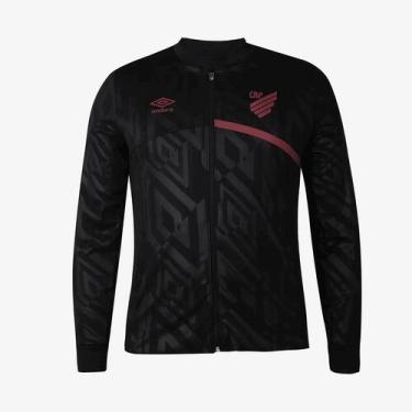 Imagem de Jaqueta Athletico Paranaense Hino 2025 Umbro Masculino, P, Preto, Masc