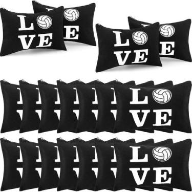 Imagem de Bolsa de voleibol Love Makeup Bag Organizer Travel 18 unidades - Regin