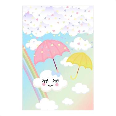 Imagem de Painel De Festa Retangular Aniversário Sublim Chuva De Amor