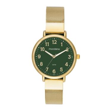 Imagem de Relogio Mondaine Feminino Ref: 32918lpmvde2 Casual Mesh Dourado