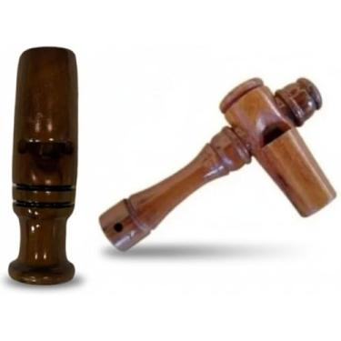 Imagem de Kit com 2 Apitos Inhambu-Açu Profissional em Madeira 01e 03