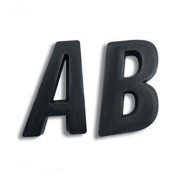 Imagem de Número Residencial Preto 3d Porta Parede Casa Prédio Empresa A