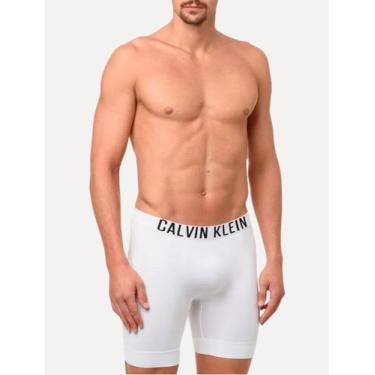 Imagem de Cueca Calvin Klein Long Boxer Intense Power Seamless Eco Branca, L/G