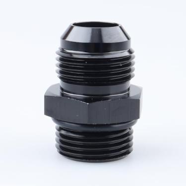 Imagem de Alumínio -12 AN Flare para -10 AN O-ring ORB macho adaptador de trilho de bomba de combustível flare encaixe de mangueira, JIC Thread Oring Boss