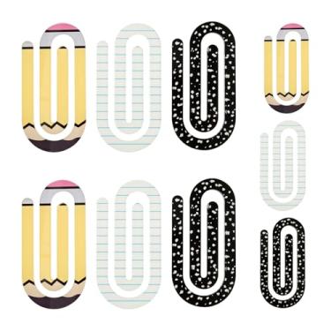 Imagem de Clipe de papel grande acrílico de 9 peças, clipe de papel leve e gigante, clipe colorido personalizado para casa, escola, escritório, fotos, cartões, arquivos, papéis, marcadores, documentos