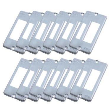 Imagem de Kit 12 Tampa Condulete 3 Postos Tomadas Juntas 3/4' Alumínio - Imar