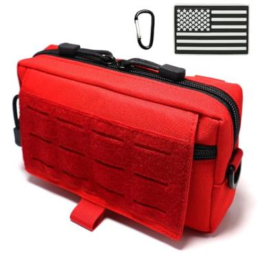 Imagem de Bolsa de administração Red Tactical Molle compacta utilitária EDC, bolsa para celular, pochete de cintura, bolsa de cinto, kit de primeiros socorros