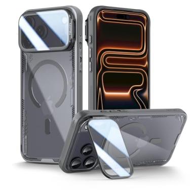 Imagem de Nillkin Capa transparente Magsafe para iPhone 17 Pro Max, proteção completa atualizada da câmera, material translúcido e nunca amarelo e biodegradável, capa para iPhone 17 Pro Max com suporte de 17 cm