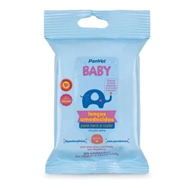 Imagem de Lenço Umedecido Com Soro Fisiológico Para Nariz E Rosto Panvel Baby 20 Unidades