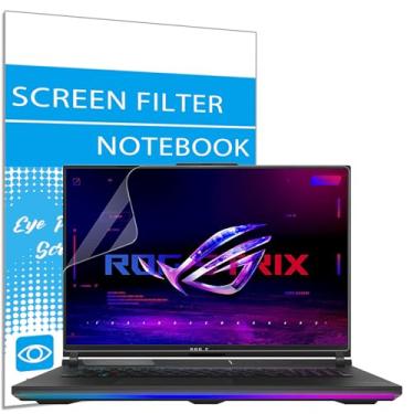 Imagem de Pacote com 2 protetores de tela antirreflexo para laptop gamer ASUS ROG/TUF 16 polegadas 2023 2022, Zephyrus M16/Zephyrus Duo 16/Zephyrus G16/Flow X16/Strix G16, TUF A16 40.6 cm, protetor ocular fosco