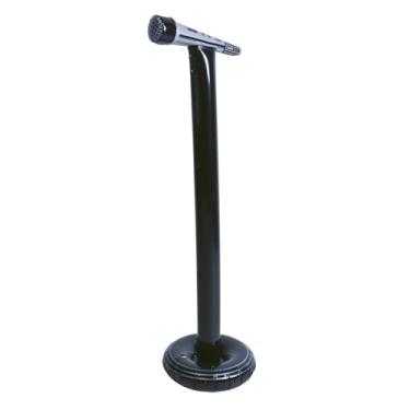 Imagem de Beistle Microfone inflável com suporte – Suporte de festa inflável para noites de karaokê, temas de estrelas do rock, música e show de talentos, decoração de microfone para aniversários, formaturas