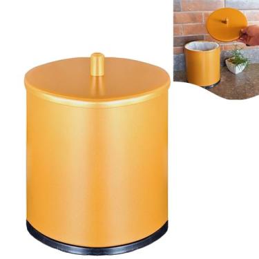 Imagem de Lixeira 6,3 Litros Cesto De Lixo Tampa Pino Banheiro Pia Cozinha Doura