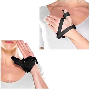 Imagem de Tala Imobilizadora Polegar ArtiPé em PVC Esquerda Preta - unidade - Ar