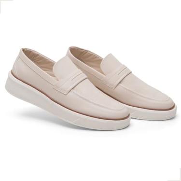 Imagem de Sapato Masculino Mocassim Loafter Social Casual Confortavel Off White (Off White, BR, Adulto, Numérico, 38)