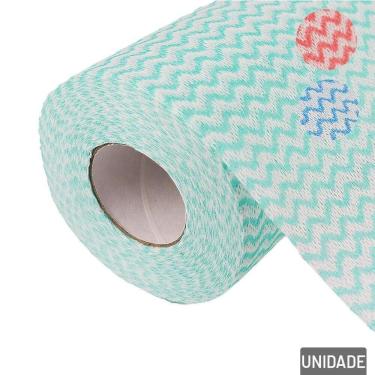 Imagem de Pano Limpeza Multiuso 24,5x30cm Rolo 100 Unidades - Tudo em Caixa