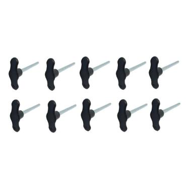 Imagem de 10 Pino De Carga Tijolinho Preto 5/16 Academia Musculação