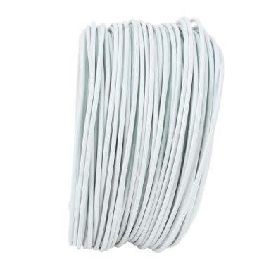 Imagem de SUNGOOYUE Arame de Ligação Altamente Elástico Feito de Ferro galvanizado. Fio de Metal Flexível e Liso para Indústria de Telecomunicações, Encadernação Reutilizável para Uso Interno e Externo (Branco)