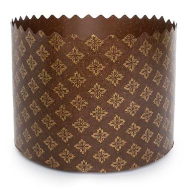 Imagem de Moldes de papel para pão de Páscoa de 590 ml para assar molde grande de papel panetone de 570 g - pacote com 6 formas antiaderentes Kulich Paska