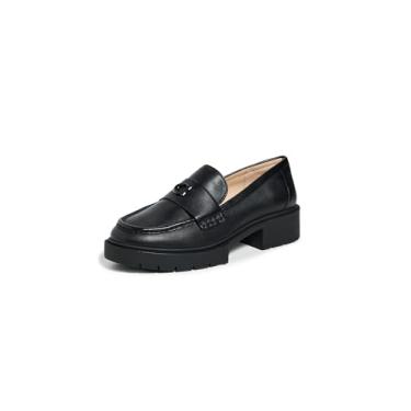 Imagem de Coach Mocassim feminino Leah Platform, Couro preto, 37