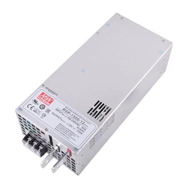 Imagem de Mean Well 1500W Fonte De Energia Semi Modular De SaíDa úNica Para RáDio Amador 12v Computador Para Pc Fonte De AlimentaçãO Com TensãO VariáVel 120v 12V 125A (RSP-1500-12 12V/125A/1500W/PFC Supply)