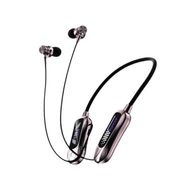 Imagem de KiBcsLic Fone de ouvido com faixa para pescoço, portátil, com cancelamento de ruído, microfone multifuncional para jogos, corridas, reuniões, caminhadas e
