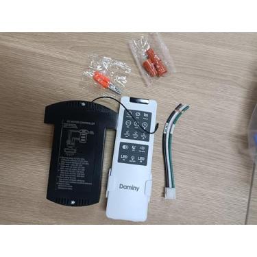 Imagem de DAMINY Kit de controle remoto para ventilador de teto, ventilador de teto de 132 cm com luz, 1 unidade-FJ1026
