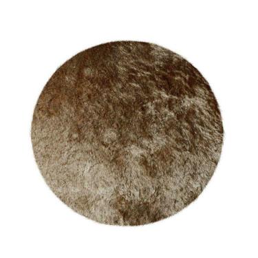 Imagem de Tapete Esc. Redondo 1,50 M Macio Antider. Cappuccino 