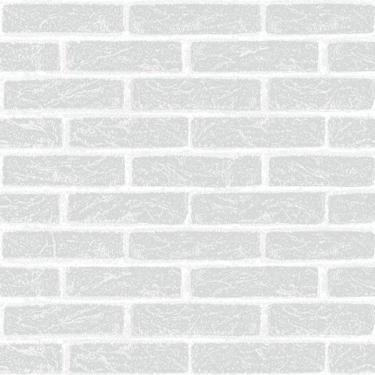 Imagem de Papel De Parede Vinilico Tijolinho Cinza Claro.