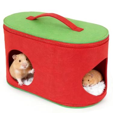 Imagem de LAIRIES Esconderijo de porquinho-da-índia, cama grande e aconchegante, gaiola de animais pequenos para chinchila, hamster, furões, porco-espinho, ratos e outros animais de estimação pequenos