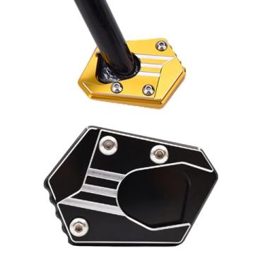 Imagem de HRuizq Extensor de suporte de motocicleta para substituição de placa de suporte de extensão do pé compatível com Honda CBR650R CB650F CBR650F CBR500R CB500X CB400F CB400X NM-4 CB500F CBR400R (preto)