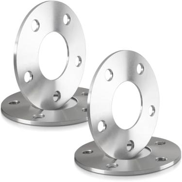 Imagem de Customadeonly Espaçadores de roda 5 x 120 para Camaro 2010-2024, Impala 2014-2020, Corvette C8 2020-2024, CTS 2008-2019, CT5 2020-2023 (4 peças de 5 mm de espessura) 5 x 4,72 66,72 Furo de 9 mm, 3