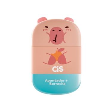 Imagem de Apontador e Borracha CIS Capi Az Bl C/1