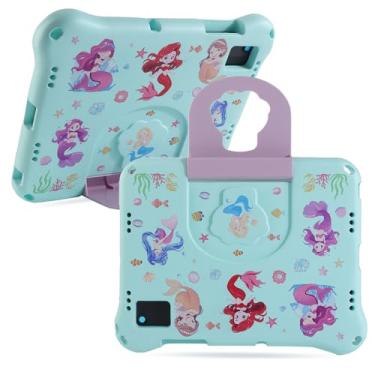 Imagem de Capa para tablet Samsung Galaxy Tab A9+ Plus de 28 cm para crianças, meninos, EVA, leve, à prova de choque, proteção contra quedas, com suporte, Kid Pro A9 Plus X210 X216 X218, verde