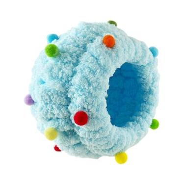 Imagem de Stgfyxgs de Pássaro, Pequeno Abrigo para Periquitos-do-sol, Cama Elegante para Agapornis, Fácil de Limpar, Cabana Aconchegante para Pássaros Pequenos No, Azul