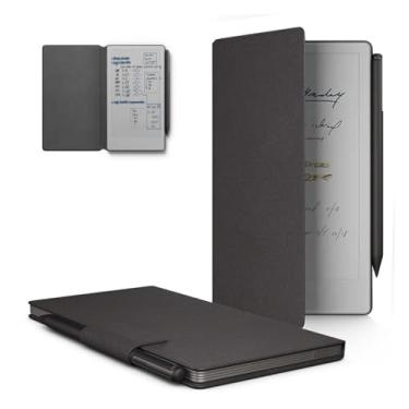 Imagem de Capa para tablet KONXISA Remarkable Paper Pro Move 2025 de 7,3 polegadas, com material de poliuretano premium, antiarranhões, à prova de choque e proteção total, capas protetoras leves, preta