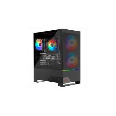 Imagem de Gabinete Gamer Redragon Carbon, RGB, Mid Tower, ATX, Lateral em Vidro, Preto - CA-610B