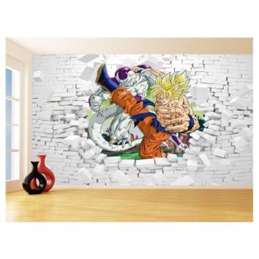 Imagem de Papel De Parede 3D Dragon Ball Goku Vegeta Anime 3,5M Dbz55 - Você Dec