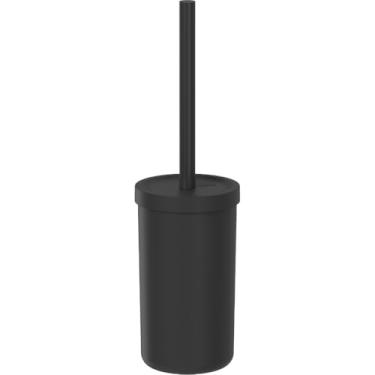 Imagem de Escova Sanitária Com Suporte Para Vaso Sanitário Privada Banheiro Ou Bold Com Tampa, Organiza e Esconde a Escova de Limpeza(Preto)