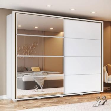 Imagem de Guarda-Roupa Casal Cavic 2 Portas 6 Gavetas Branco Hp - Henn