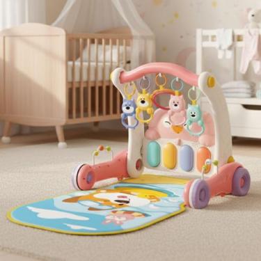 Imagem de Tapete Atividades Infantil 2 Em 1 Andador Musical Interativo Para Cria